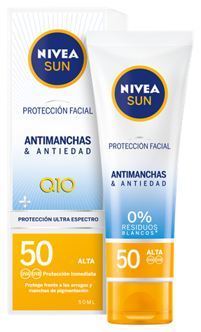 Sun Protección Facial UV Antimanchas & Antiedad Q10 SPF 50+ 50 ml