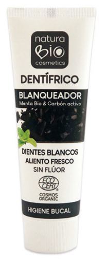 Dentífrico Blanqueador Menta bio & Carbón activo sin fluor 75 ml